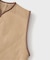 CAWLEY (コーリー) TAN LEATHER BACK CURLY RIVER VEST