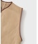 CAWLEY (コーリー) TAN LEATHER BACK CURLY RIVER VEST