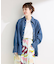 ウォッシャブル / DU JOUR / デュ ジュール LONG-POINT JEAN SHIRT