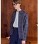 OSKR / オーエスケーアール ex Ombre Sheer Check L/S Shirt