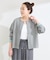 手洗い可 / 配色ニットカーディガン