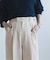 《追加》【洗える】麻ストレッチスラックスパンツ