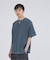 OE バック ジャージー ピグメント ヘンリーネック Tシャツ