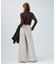 レースニット ハイネックロングスリーブプルオーバー