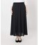&NAVY シアーピンタックスカート