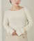 Softy boucle cotton ニット