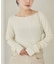 Softy boucle cotton ニット