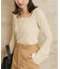 Noil silk Square ニット