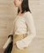 Noil silk Square ニット