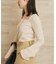 Noil silk Square ニット