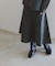 《セットアップ対応》スムースフレアニットスカート