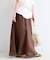 《S/Mサイズ展開》手洗い可 / フレンチリネンギャザースカート