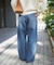《追加9》ウォッシャブル / DU JOUR / デュ ジュール BARREL BAGGY JEAN