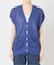 手洗い可 / FRENCH ICY LINEN 畦ベスト