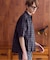 OSKR / オーエスケーアール Ombre Sheer Check S/S Shirt