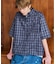 OSKR / オーエスケーアール Ombre Sheer Check S/S Shirt