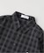 OSKR / オーエスケーアール Ombre Sheer Check S/S Shirt