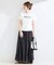 ウォッシャブル / コットンレーヨンボイルマチ入りスカート