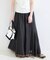 ウォッシャブル / コットンレーヨンボイルマチ入りスカート
