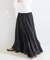 ウォッシャブル / コットンレーヨンボイルマチ入りスカート