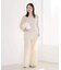 organic linen 混 ニットパンツ