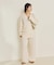 organic linen 混 ニットパンツ