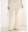 organic linen 混 ニットパンツ