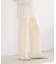 organic linen 混 ニットパンツ