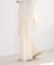 organic linen 混 ニットパンツ