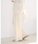 organic linen 混 ニットパンツ
