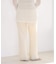 organic linen 混 ニットパンツ