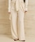 organic linen 混 ニットパンツ