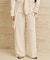 organic linen 混 ニットパンツ