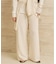 organic linen 混 ニットパンツ