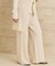 organic linen 混 ニットパンツ