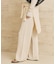 organic linen 混 ニットパンツ