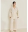 organic linen 混 ニットパンツ