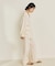 organic linen 混 ニットパンツ