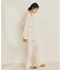 organic linen 混 ニットパンツ