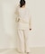 organic linen 混 ニットパンツ