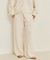 organic linen 混 ニットパンツ