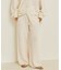 organic linen 混 ニットパンツ
