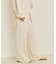 organic linen 混 ニットパンツ