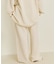 organic linen 混 ニットパンツ