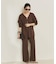 organic linen 混 ニットパンツ