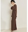 organic linen 混 ニットパンツ