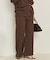 organic linen 混 ニットパンツ