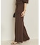 organic linen 混 ニットパンツ
