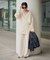 organic linen 混 カーディガン