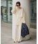 organic linen 混 カーディガン